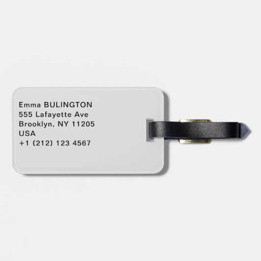 Fluss entlang Icefields Parkway Highway 93 - Kanad Gepäckanhänger (Rückseite horizontal)