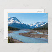 Fluss entlang Icefields Parkway Highway 93 - Kanad Postkarte (Vorne/Hinten)