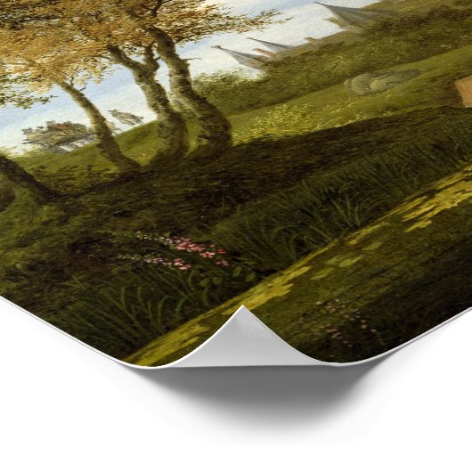 Fluss Estuary mit Schloss Poster (Ecke)