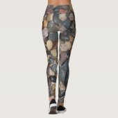 Fluss-Felsen-Entwurf Leggings (Rückseite)