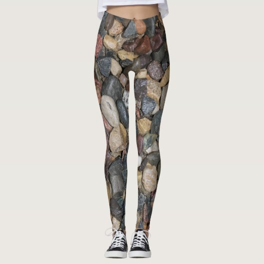 Fluss-Felsen-Entwurf Leggings (Vorderseite)