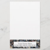 Fluss-Felsen-personalisierter Entwurf Briefpapier (Vorderseite)