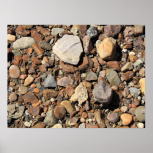 Fluss-Felsen Poster