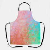 Fluss Feuer Orange Alkohol Tinte Abstrakt Schürze (Vorderseite)