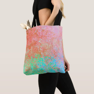 Fluss Feuer Orange Alkohol Tinte Abstrakt Tasche