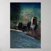 Fluss fließt durch die Stadt Poster (Vorne)