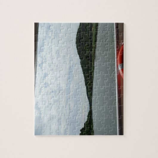 Fluss Foto-Puzzle mit Geschenkboot Puzzle (Vertikal)
