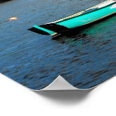 Fluss Fowey in Cornwall Poster (Ecke)