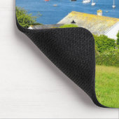 Fluss Fowey und Boote, Cornwall Mousepad (Ecke)