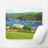 Fluss Fowey und Boote, Cornwall Mousepad (Mit Mouse)