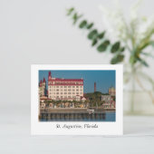 Fluss Front bei St. Augustine Florida Postkarte (Stehend Vorderseite)