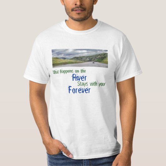Fluss für immer T-Shirt (Vorderseite)