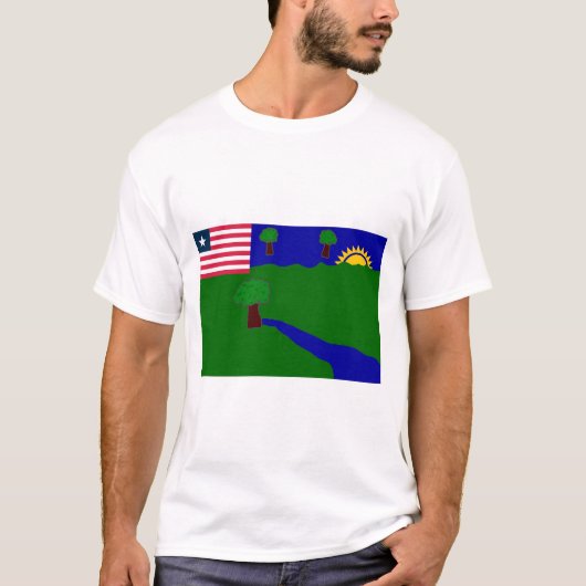 Fluss-Gee Landkreis-Flagge T-Shirt (Vorderseite)