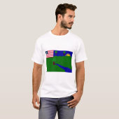Fluss-Gee Landkreis-Flagge T-Shirt (Vorne ganz)