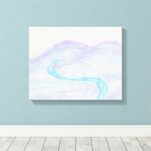 Fluss Ghost Canvas Print Leinwanddruck (Insitu (Holzboden))