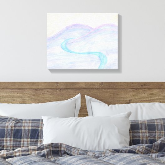 Fluss Ghost Canvas Print Leinwanddruck (Insitu (Schlafzimmer))
