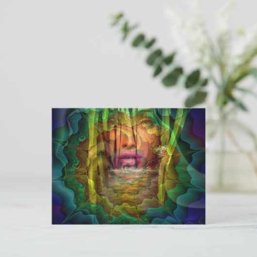 Fluss Goddess Postkarte (Stehend Vorderseite)