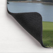 Fluss grünes Mousepad (Ecke)