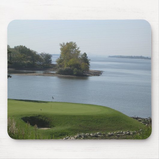 Fluss grünes Mousepad (Vorne)