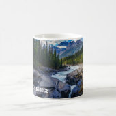 Fluss - Grünwald - Felsen - Zitat Mix Kaffeetasse (Mittel)