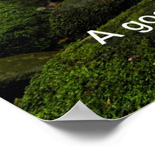 Fluss - Grünwald - Zitat Mix Poster (Ecke)