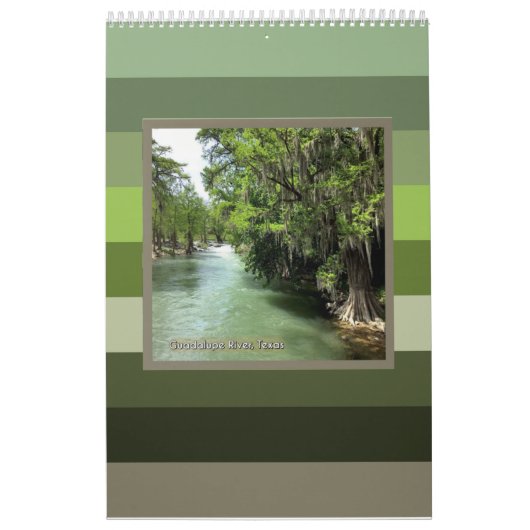 Fluss Guadalupe in Gruene, Texas Kalender (Titelbild)