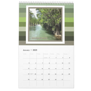 Fluss Guadalupe in Gruene, Texas Kalender