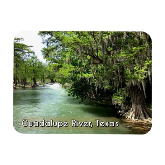 Fluss Guadalupe in Gruene, Texas Magnet (Horizontal)