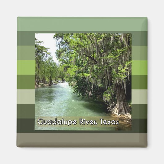 Fluss Guadalupe in Gruene, Texas Magnet (Vorne)