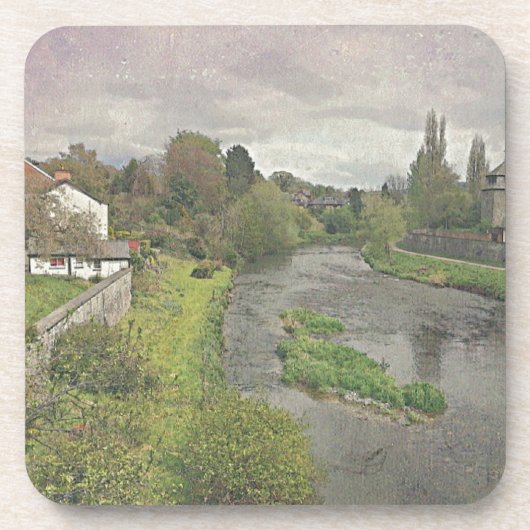 Fluss Hafren in Newtown, Powys Getränkeuntersetzer (Vorderseite)