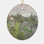 Fluss Hafren in Newtown, Powys Keramikornament (Links)