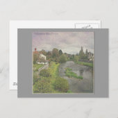 Fluss Hafren in Newtown, Powys Postkarte (Vorne/Hinten)