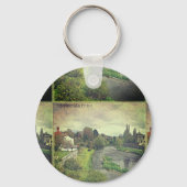 Fluss Hafren in Newtown, Powys Schlüsselanhänger (Vorderseite)