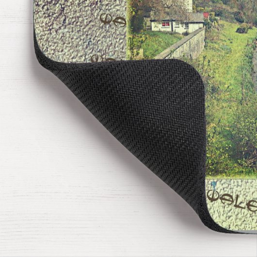 Fluss Hafren in Newtown, Powys, Wales Mousepad (Ecke)