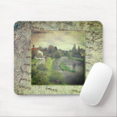 Fluss Hafren in Newtown, Powys, Wales Mousepad (Mit Mouse)