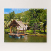 Fluss Hut Guam - Weihnachtsgrüße Puzzle (Horizontal)