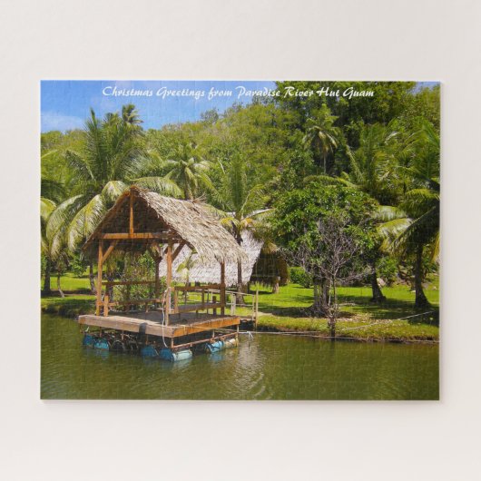 Fluss Hut Guam - Weihnachtsgrüße Puzzle (Horizontal)