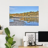 Fluss im Herbst Poster (Heimbüro)