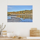 Fluss im Herbst Poster (Küche)