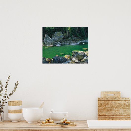 Fluss im Nationalpark North Cascade Poster (Küche)