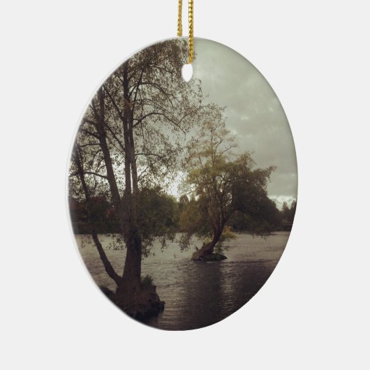 Fluss in Eugene ODER Keramik Ornament (Rechts)