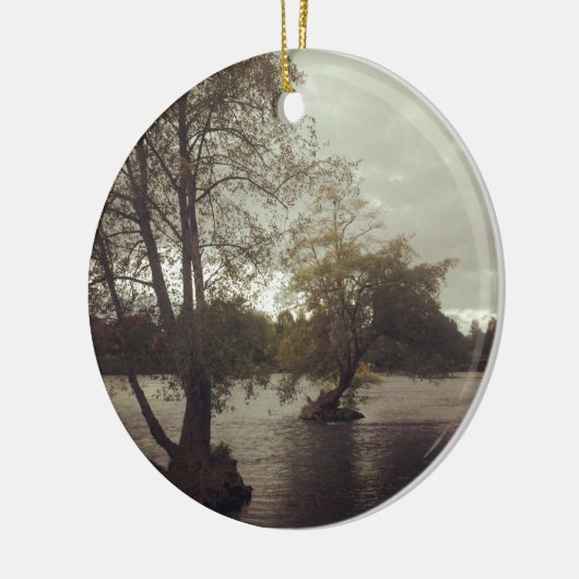 Fluss in Eugene ODER Keramik Ornament (Links)