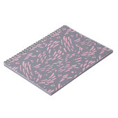 Fluss in Grau und Rosa Notizblock (Linke Seite)