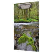 Fluss in grünem Wald, Oregon Klemmbrett (Links)