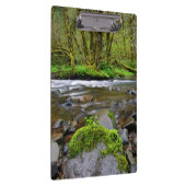 Fluss in grünem Wald, Oregon Klemmbrett (Rechts)