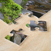 Fluss in grünem Wald, Oregon Puzzle (Seite)