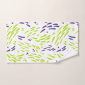 Fluss in kalkgrün und Lila Badhandtuch Set (Handtuch)