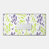 Fluss in kalkgrün und Lila Schreibtischunterlage (Tastatur & Maus)