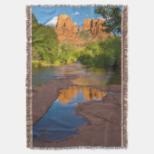 Fluss in Red Rock Crossing, Arizona Decke (Vorderseite Vertikal)