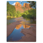 Fluss in Red Rock Crossing, Arizona Klemmbrett (Rückseite)